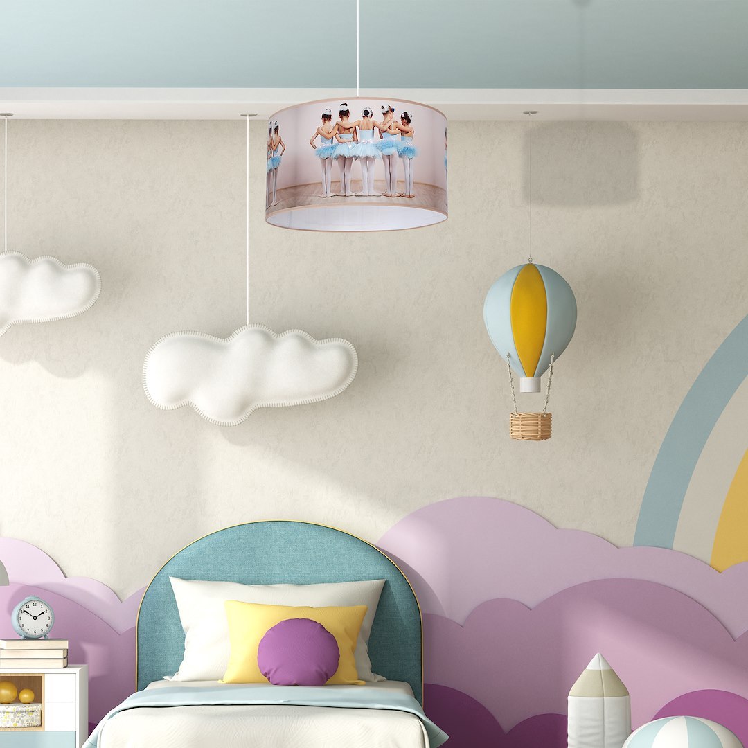 Suspension sphérique ballerina 1 lumière en métal et plastique multicolore 30cm Suspension BALLERINA 1xE27