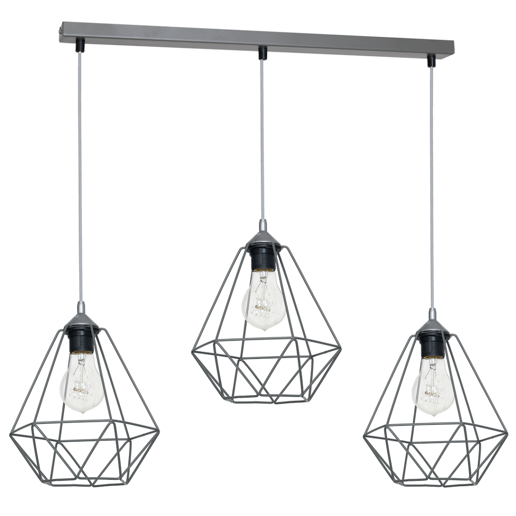 Promotions Suspension BASKET GRIS 3xE27