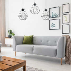 Suspension BASKET GRIS 3xE27