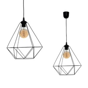 Suspension BASKET NOIR 1xE27