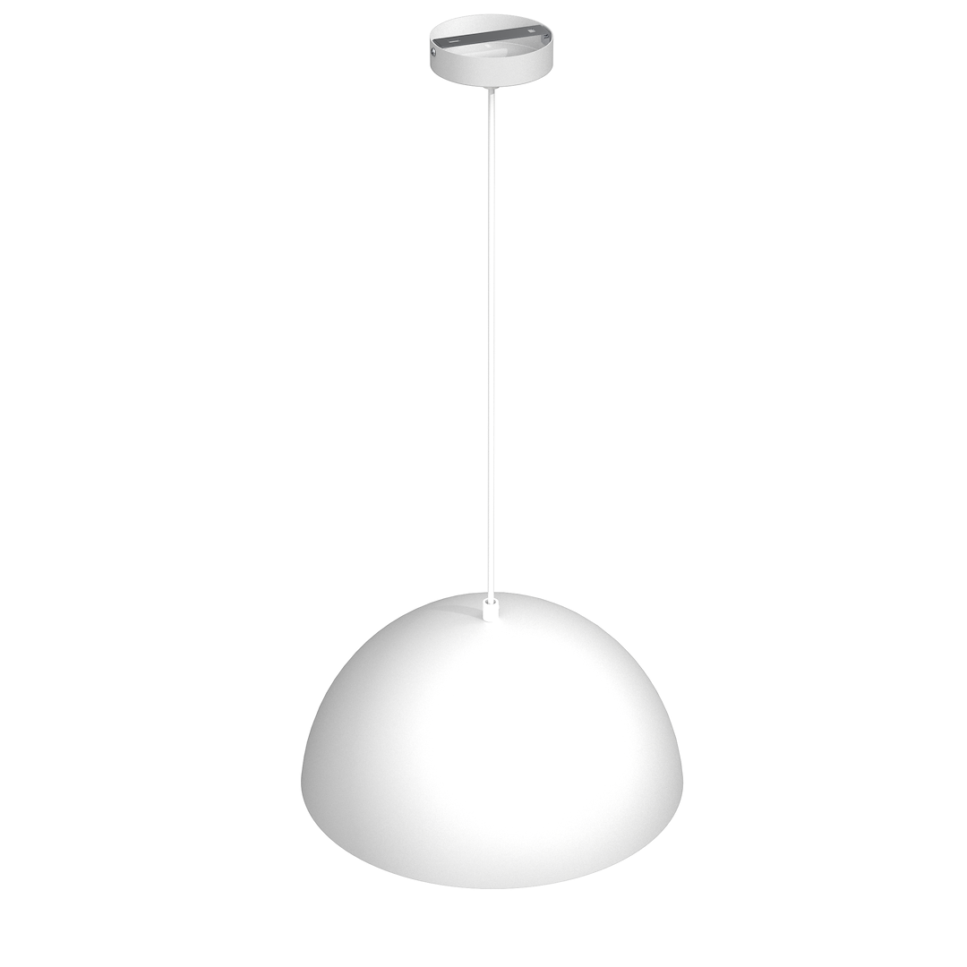 Suspension abat jour beta 1 lumière en métal blanc et doré 35cm Suspension Beta 1xE27 35cm Blanc/Or
