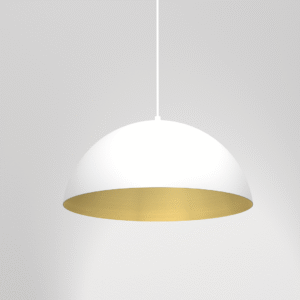Suspension Beta 1xE27 35cm Blanc/Or