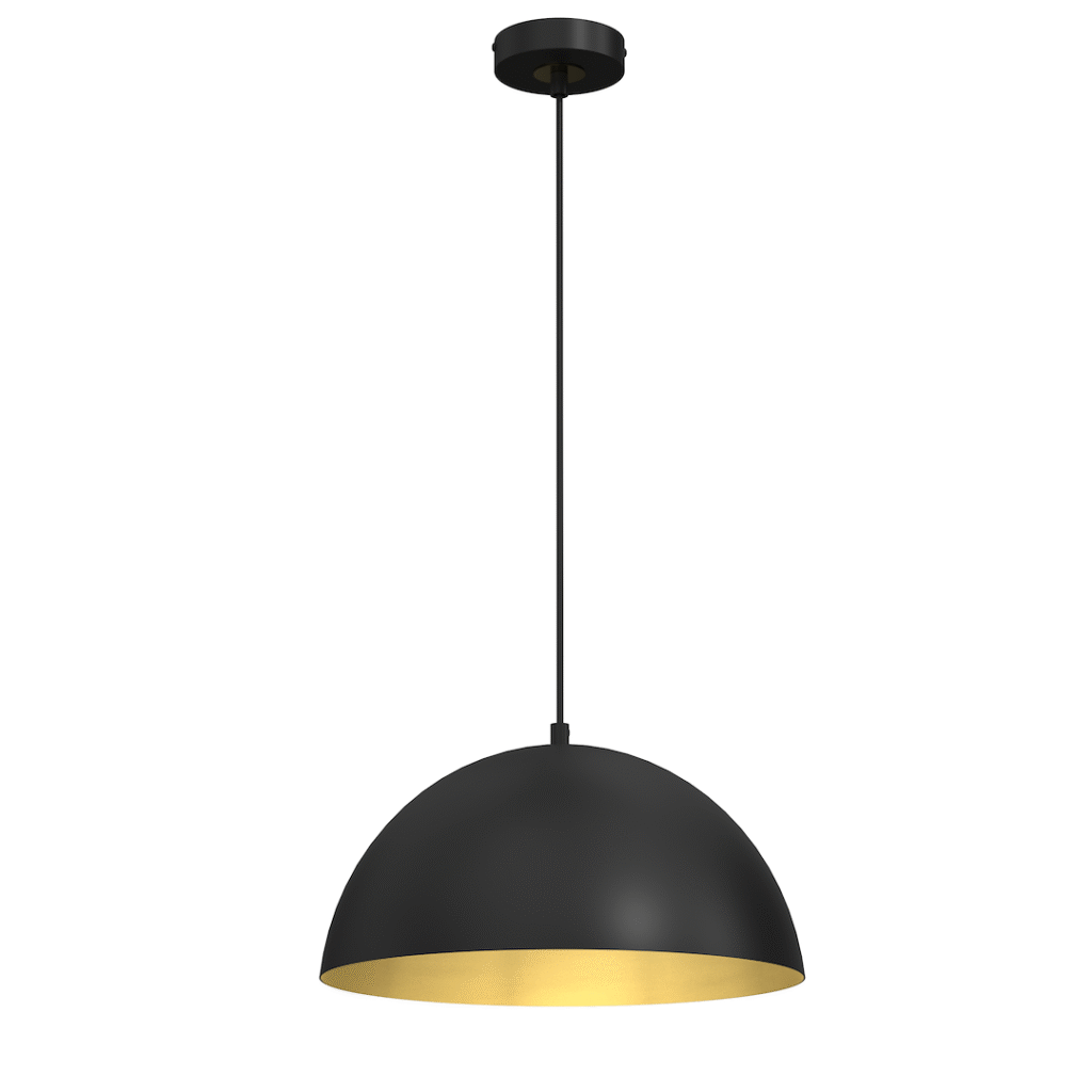 Nouveautés Suspension BETA NOIR/OR 1xE27 35cm
