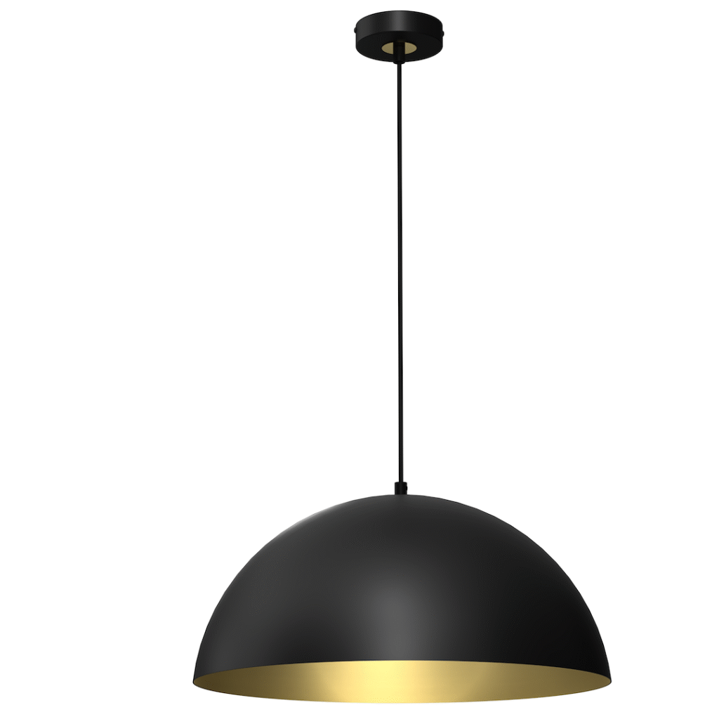 Nouveautés Suspension BETA NOIR/OR 1xE27 45cm