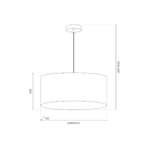 Suspension Blossom 1xE27