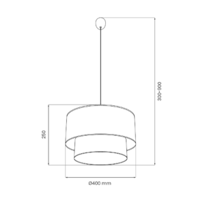 Suspension BUENO 1xE27