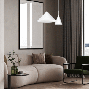 Suspension Capital Blanc Ø17cm 1xGX53