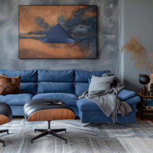 Suspension CAPITAL BLEU MARINE Ø46cm 1xGX53