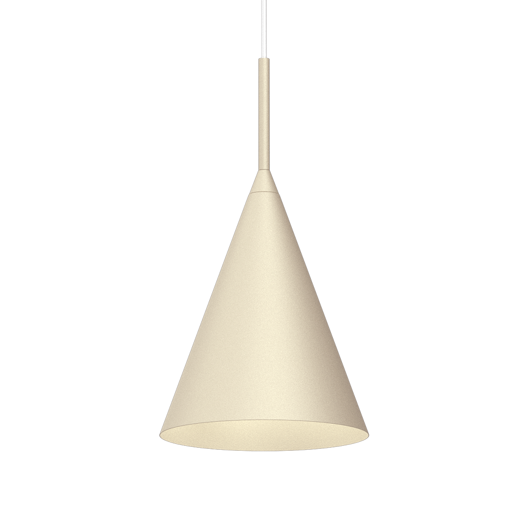 Suspension conique capital creamy 1 lumière blanc 19cm Suspension CAPITAL CREAMY Ø17cm 1xGX53