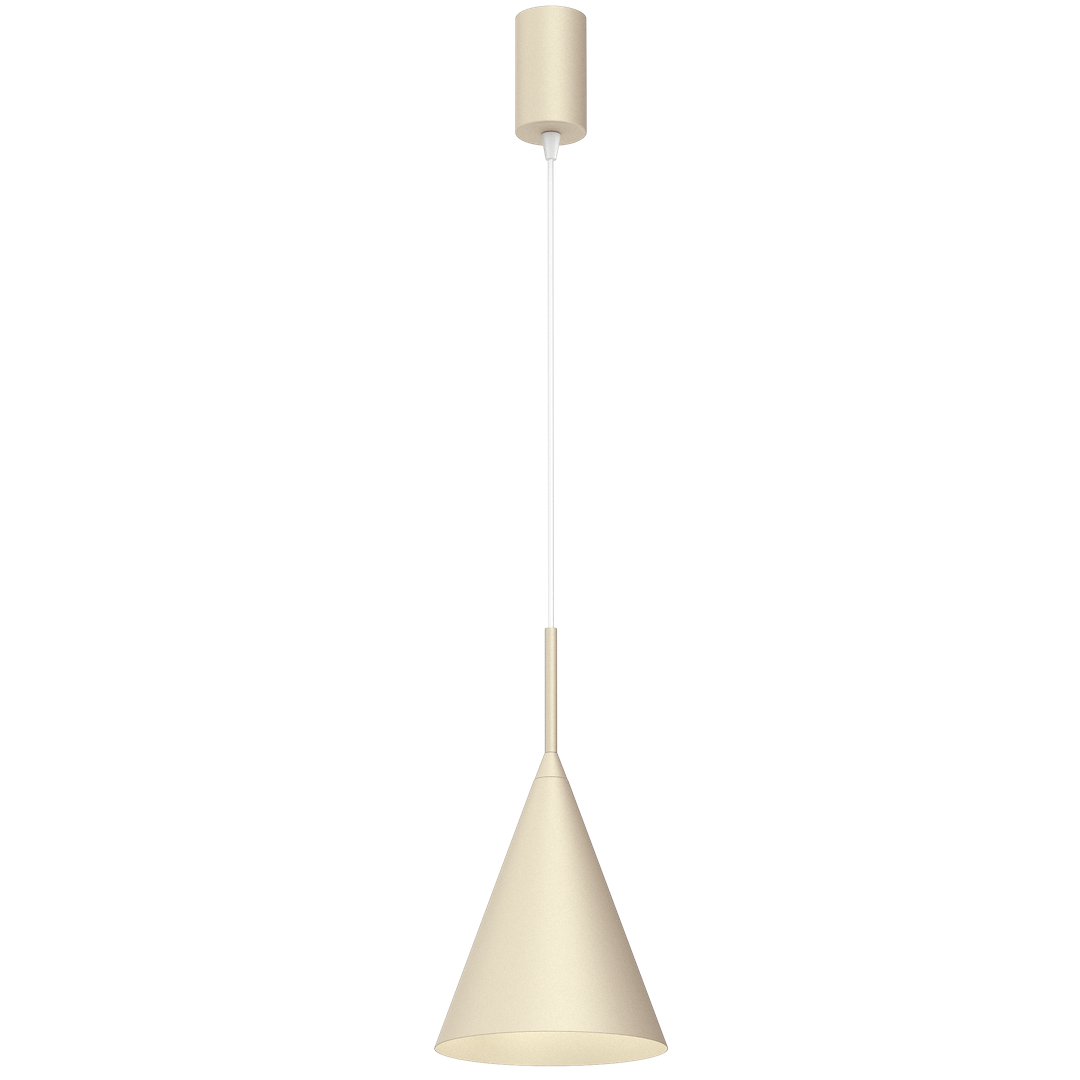 Suspension conique capital creamy 1 lumière blanc 19cm Suspension CAPITAL CREAMY Ø17cm 1xGX53