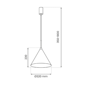 Suspension CAPITAL GREEN Ø32cm 1xGX53