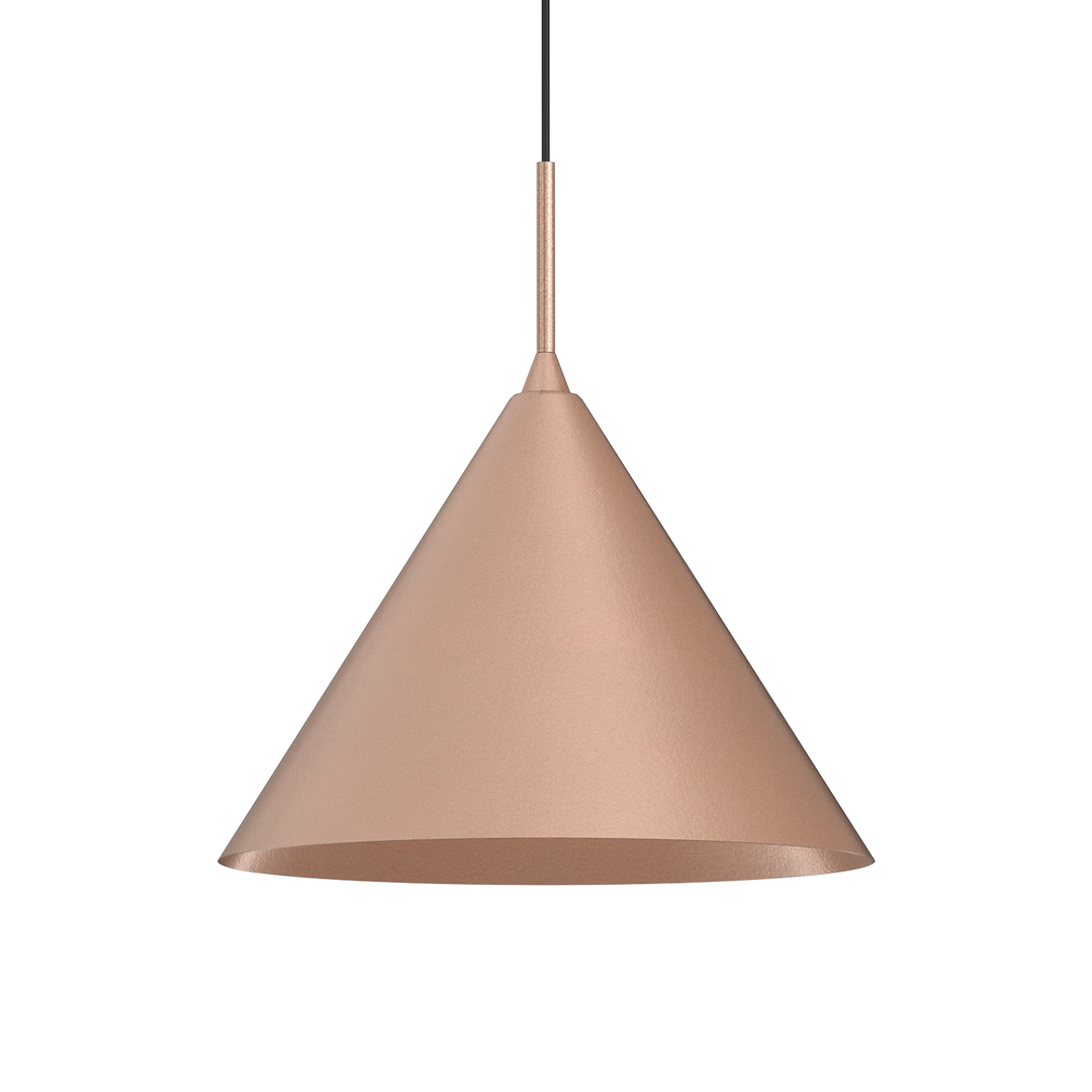 Suspension conique capital 1 lumière en métal cuivré et noir 32cm Suspension CAPITAL ROSE GOLD Ø32cm 1xGX53