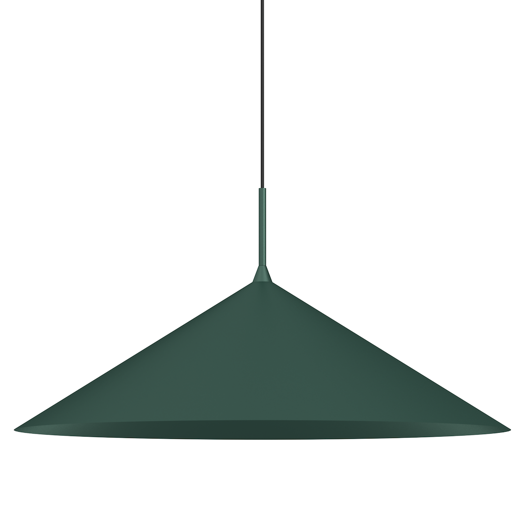 Suspension conique capital 1 lumière en métal vert 60cm Suspension CAPITAL VERTE 1XGX53