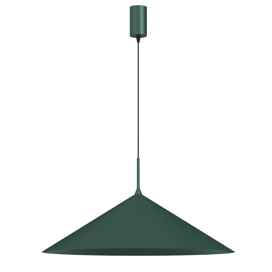 Suspension conique capital 1 lumière en métal vert 60cm Suspension CAPITAL VERTE 1XGX53