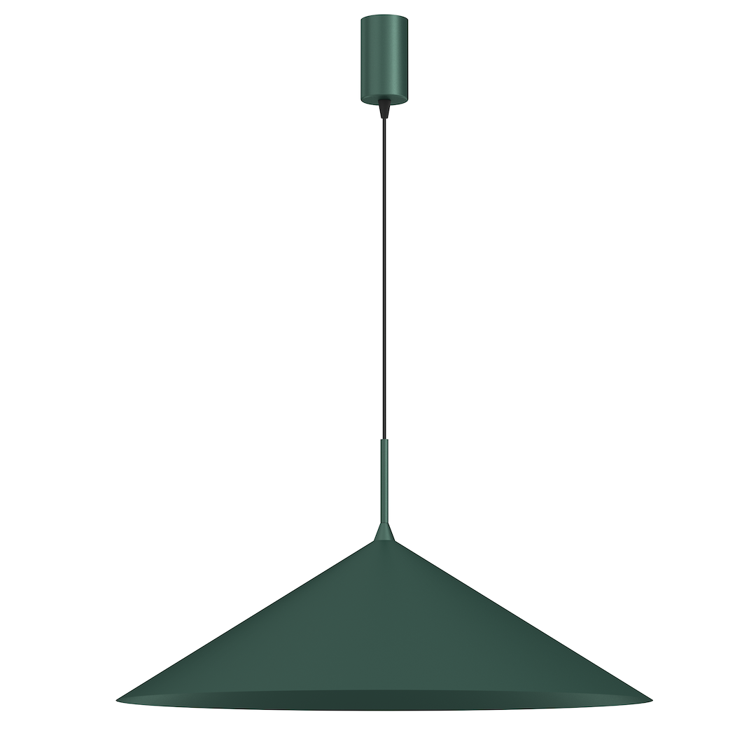 Suspension conique capital 1 lumière en métal vert 60cm Suspension CAPITAL VERTE 1XGX53