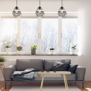 Suspension CLIFF NOIR 1xE27