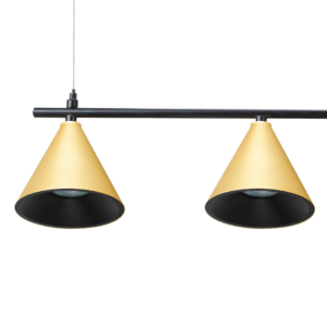 Suspension Cone Dorée 4xGU10