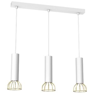Suspension Dante 3x mini GU10 Blanc/Or