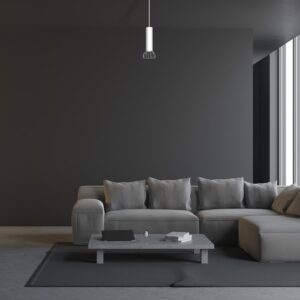 Suspension DANTE ARGENT 1x mini GU10