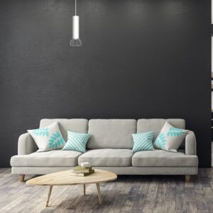 Suspension DANTE ARGENT 1x mini GU10