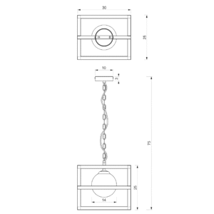 Suspension DIEGO 1xE14