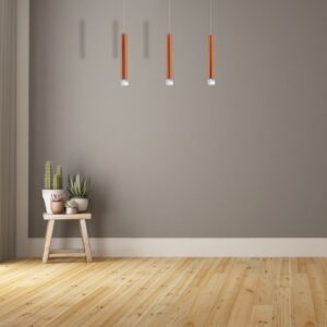 Suspension en cuivre 15W LED