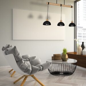 Suspension ERIK Noir/Bois 3xE27
