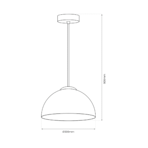 Suspension GAMMA NOIRE 1xE27