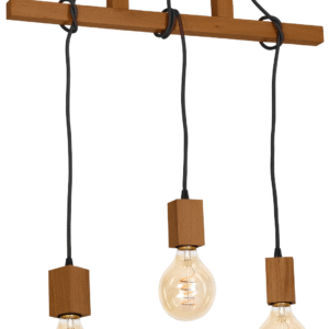 Suspension JACK 3xE27 Chêne