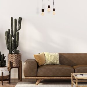 Suspension JACK 3xE27 Noyer