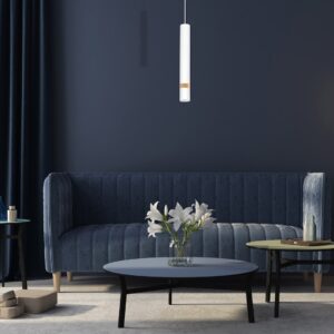 Suspension Joker Blanc / Bois 1xGU10