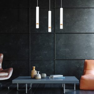 Suspension Joker Blanc / Bois 3xGU10