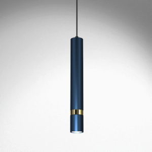 Suspension JOKER BLEU MARINE/OR 1xGU10