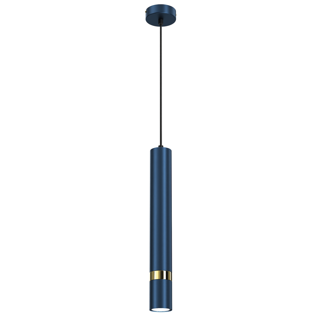 Nouveautés Suspension JOKER BLEU MARINE/OR 1xGU10