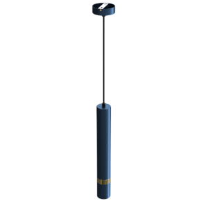 Suspension JOKER BLEU MARINE/OR 1xGU10