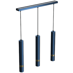 Suspension JOKER BLEU MARINE/OR 3xGU10