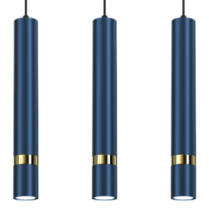 Suspension JOKER BLEU MARINE/OR 3xGU10
