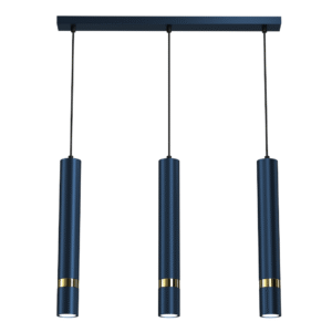 Suspension JOKER BLEU MARINE/OR 3xGU10