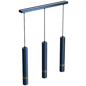 Suspension JOKER BLEU MARINE/OR 3xGU10