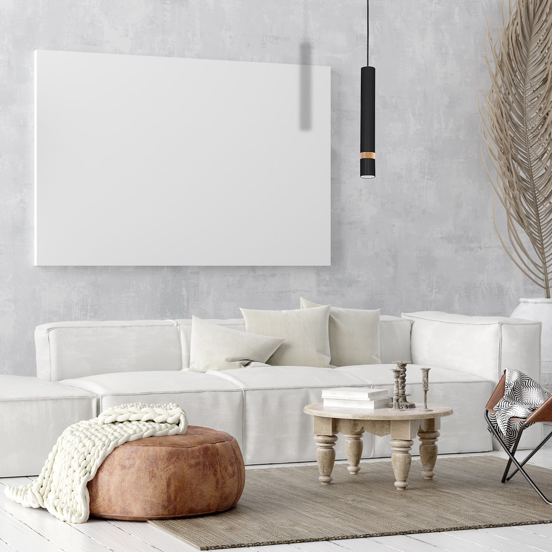 Suspension cylindrique joker 1 lumière en métal et bois noir 55mm Suspension JOKER NOIR/BOIS 1xGU10