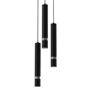 Suspension JOKER NOIR/CHROME 3xGU10