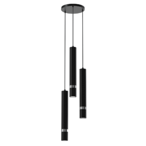 Suspension JOKER NOIR/CHROME 3xGU10