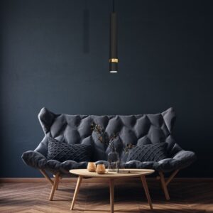 Suspension JOKER NOIR/OR 1xGU10