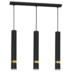 Suspension JOKER NOIR/OR 3xGU10