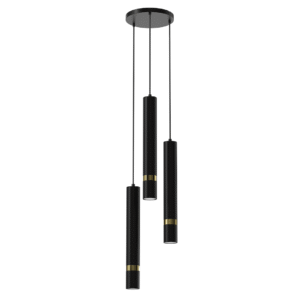 Suspension JOKER NOIR/OR 3xGU10
