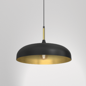 Suspension LINCOLN NOIR/OR 1xE27 45cm