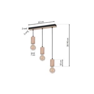 Suspension LINES 3xE27