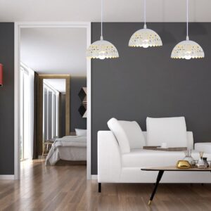 Suspension Lisa Blanc 3xE27