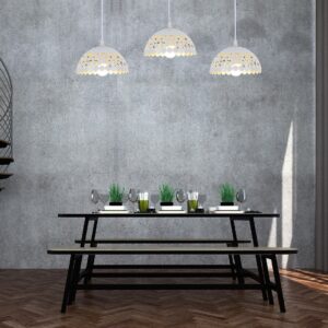 Suspension Lisa Blanc 3xE27