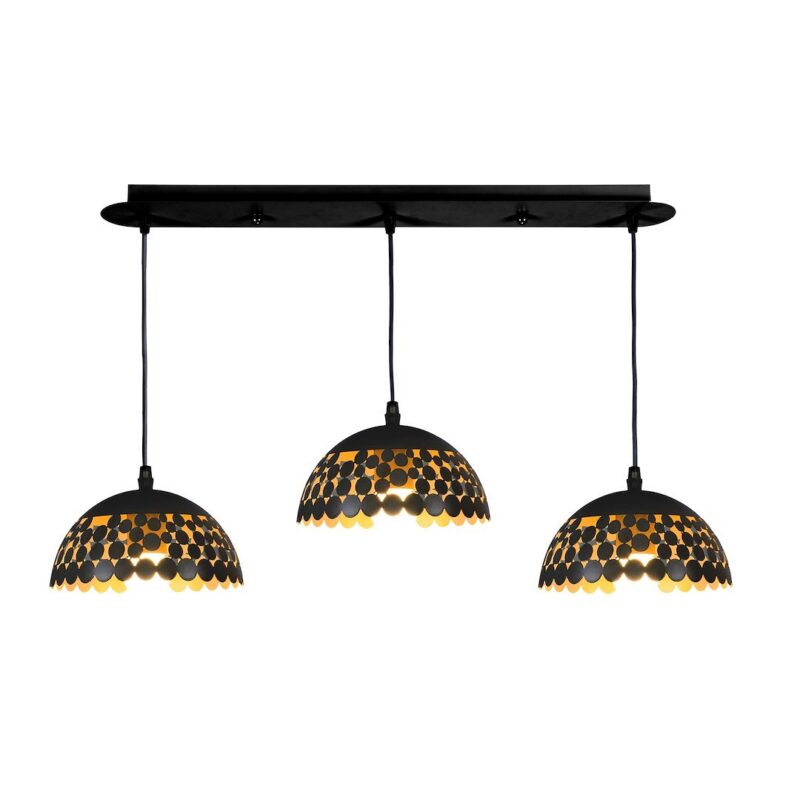 La boutique des lampes Design pour tous Suspension LISA NOIRE 3xE27